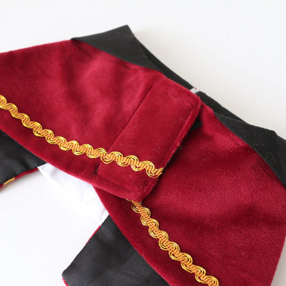 Royal Nutcracker Prince Pet Costume: Cat Dog Count Cape - Halloween Christmas