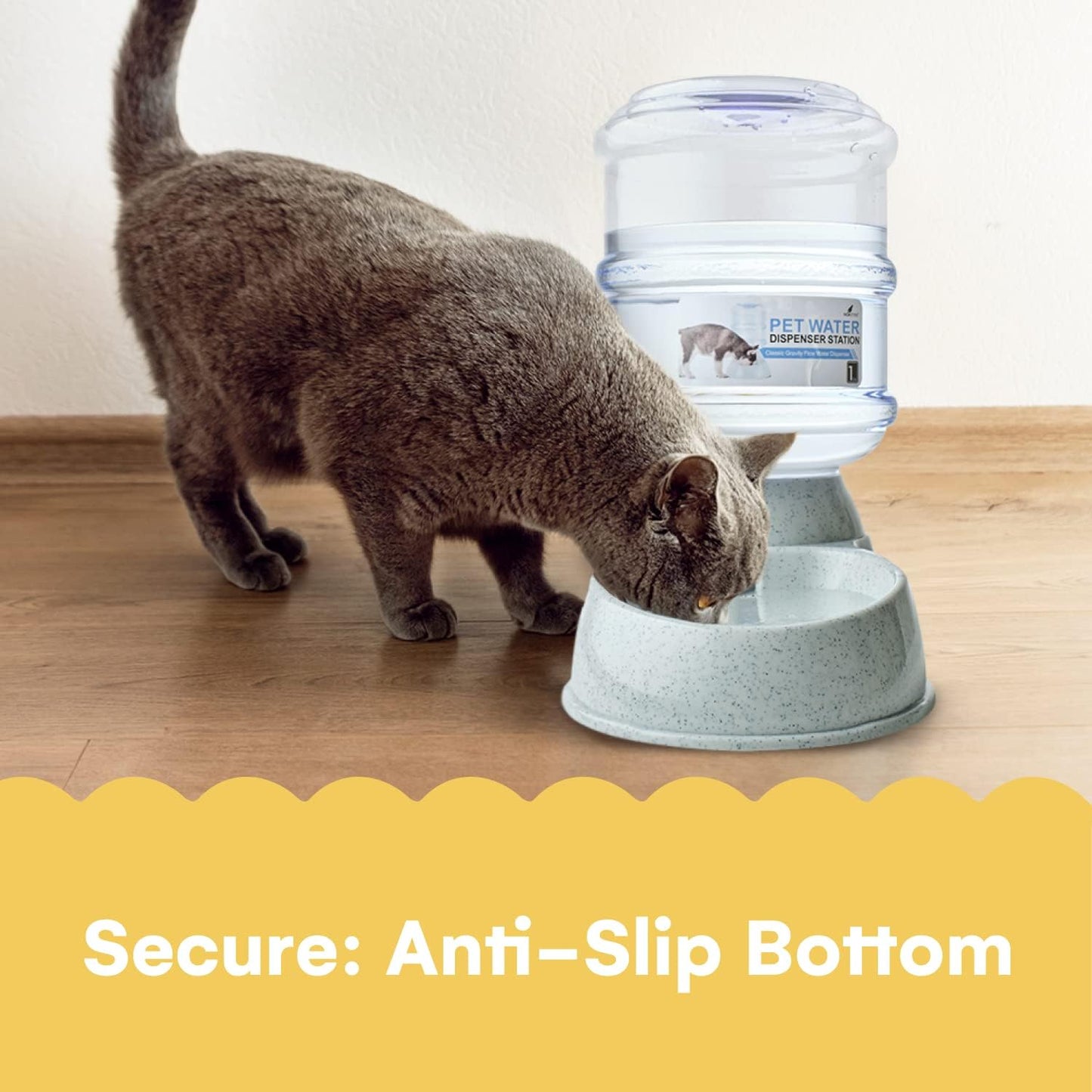 NOA Automatic Pet Water Dispenser | 3.8 L Cat and Dog Gravity Feeder, Waterer Dispenser Station, Automatic Water Station, Cat and Dog Water Bowl