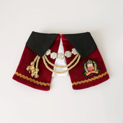 Royal Nutcracker Prince Pet Costume: Cat Dog Count Cape - Halloween Christmas